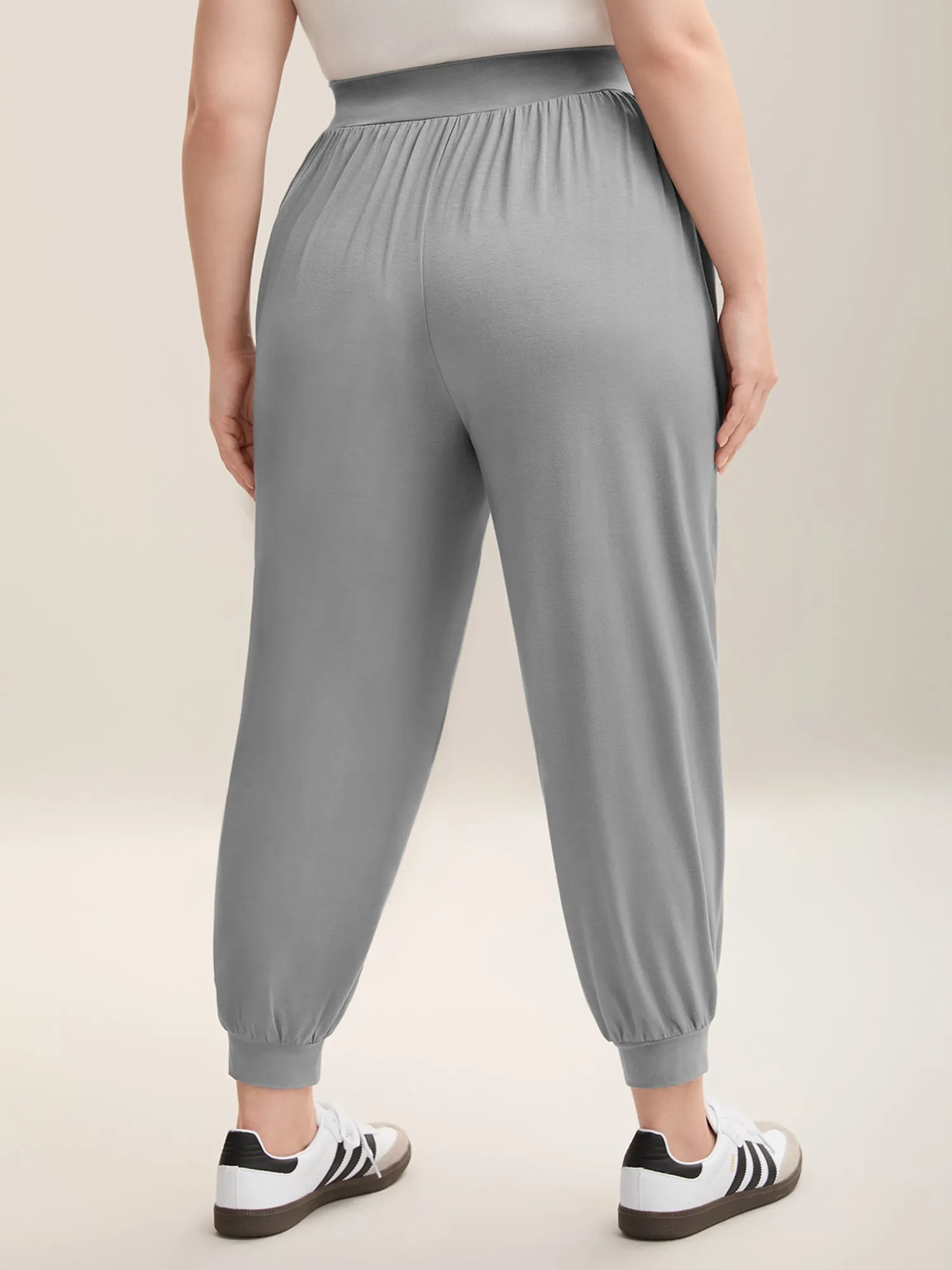 Stretchy Waist Comfortable Fit Jogger Pants sold by Bloomchic product image thumbnail 3