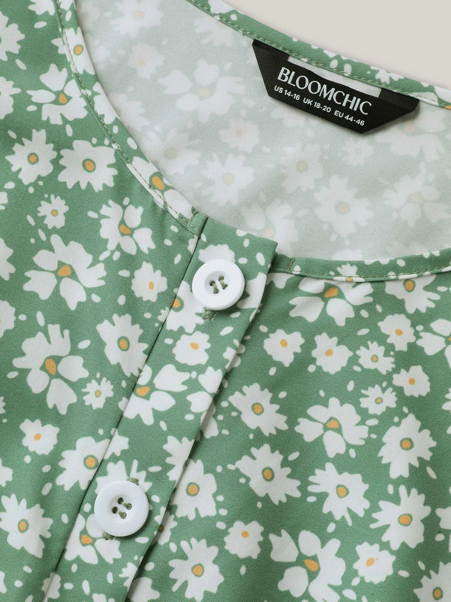 Floral Print Pockets Wide-Leg Jumpsuit sold by Bloomchic product image thumbnail 5