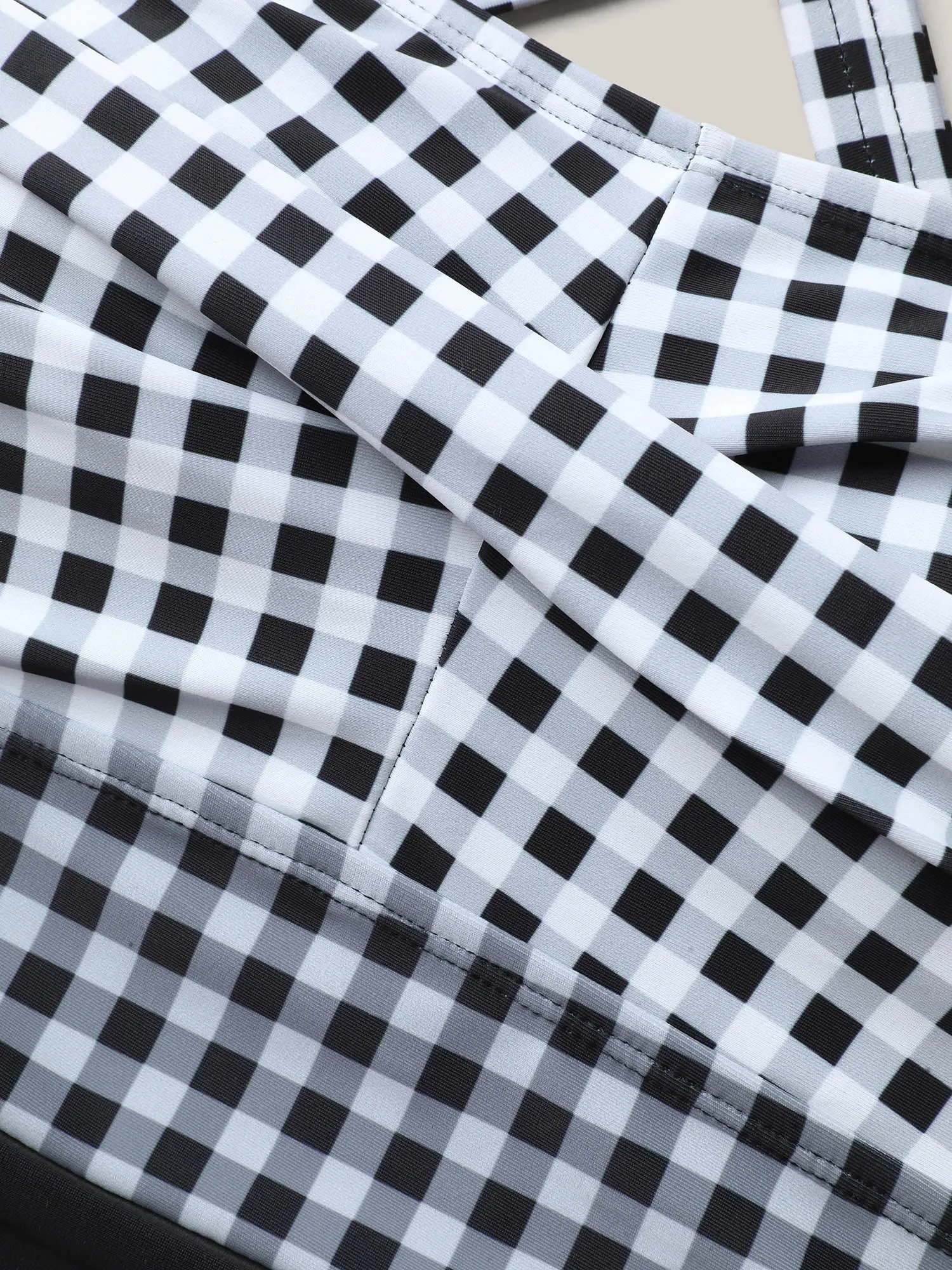 Plaid Twist Front One-Piece Swimsuit sold by Bloomchic product image thumbnail 5