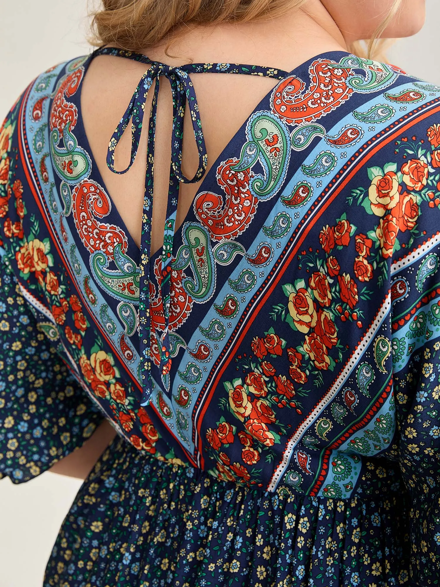 Rayon Backless Pockets Midi Dress sold by Bloomchic product image thumbnail 2