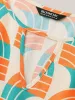 Geometric Pattern Stretchy Waist Pockets Midi Dress sold by Bloomchic