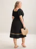 Textured Stretchy Waist Pockets Midi Dress sold by Bloomchic