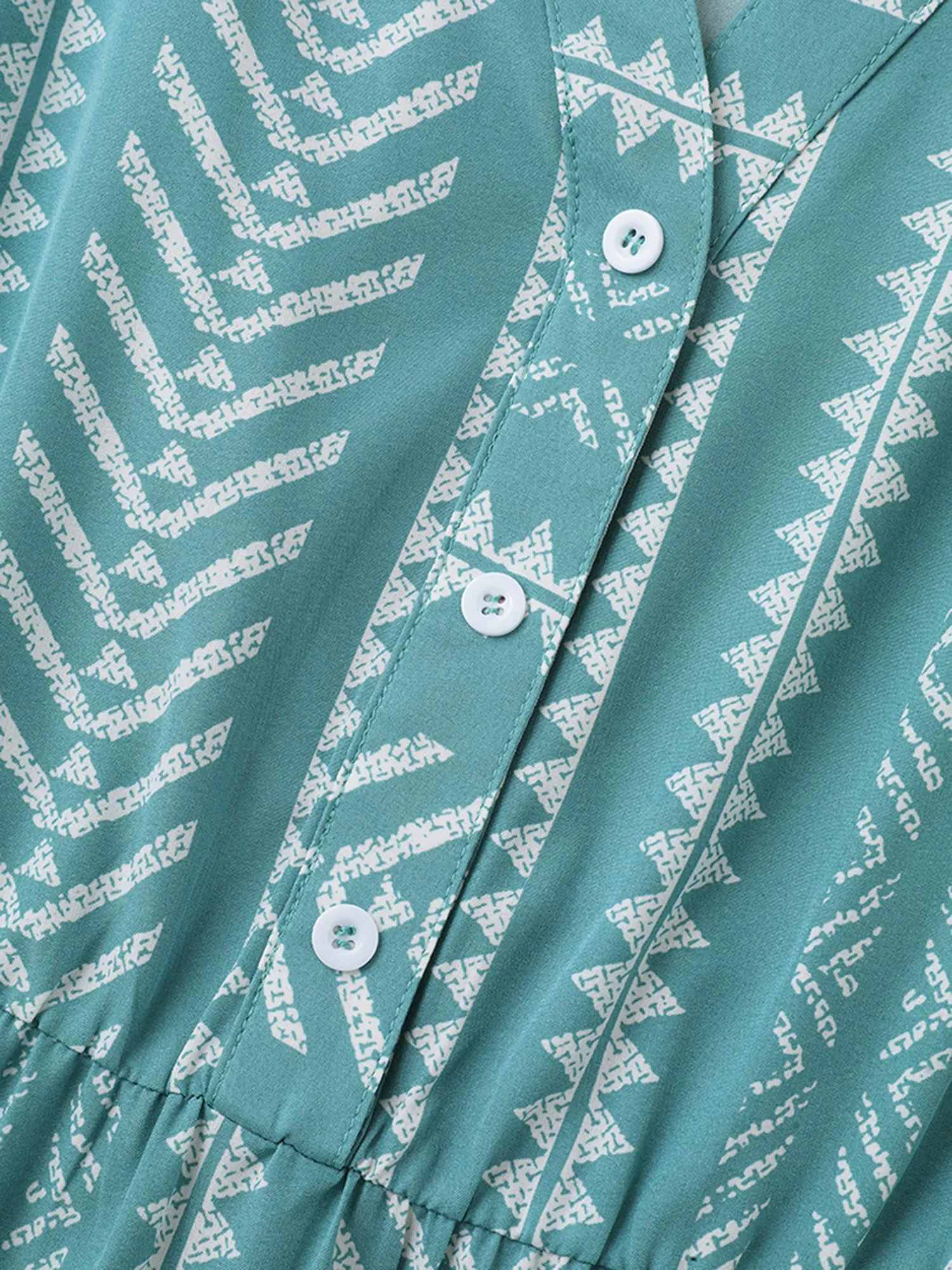 Boho Stripe Print Stretchy Waist Midi Dress sold by Bloomchic product image thumbnail 5