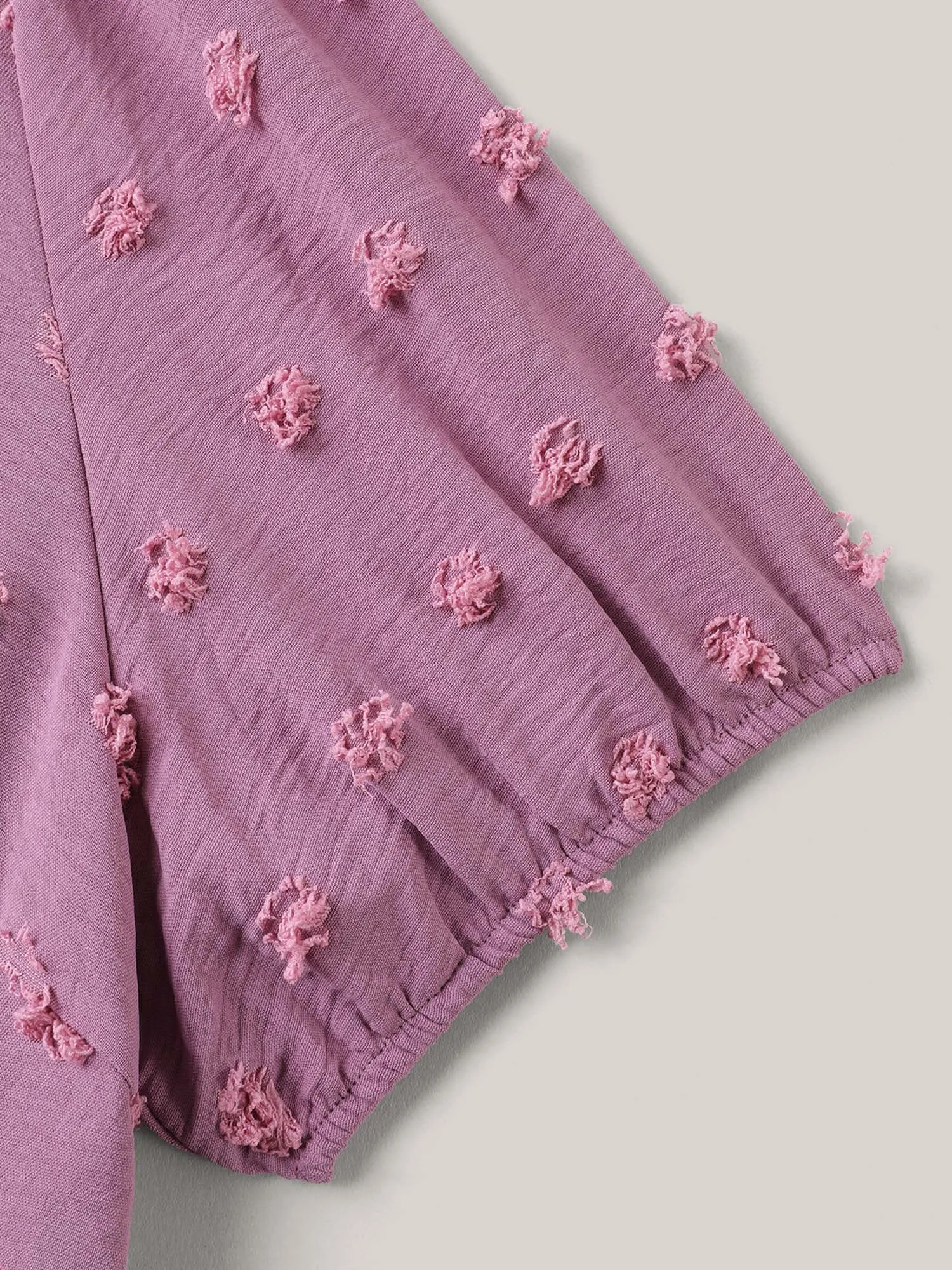 Textured Puff Sleeve Tiered Blouse sold by Bloomchic product image thumbnail 5