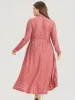 Bandana Print Mock Neck Pocket Ruffle Hem Dress sold by Bloomchic
