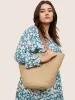 Large Capacity Woven Shoulder Tote Bag sold by Bloomchic