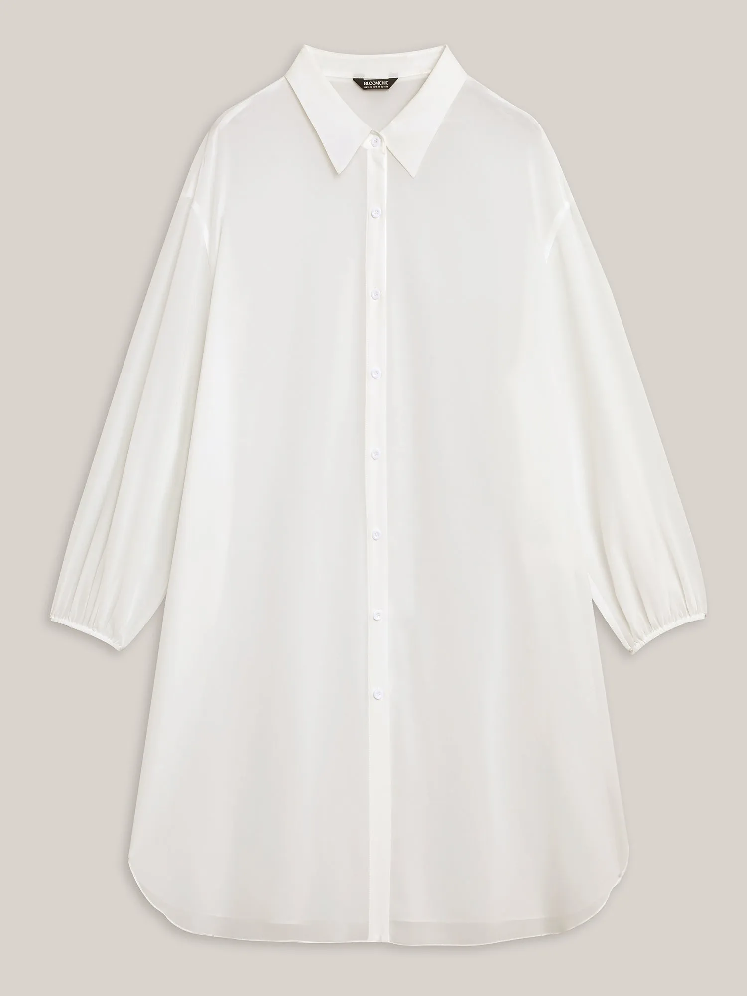 Sheer Long Shirt Kimono-Style Cardigan sold by Bloomchic product image thumbnail 5