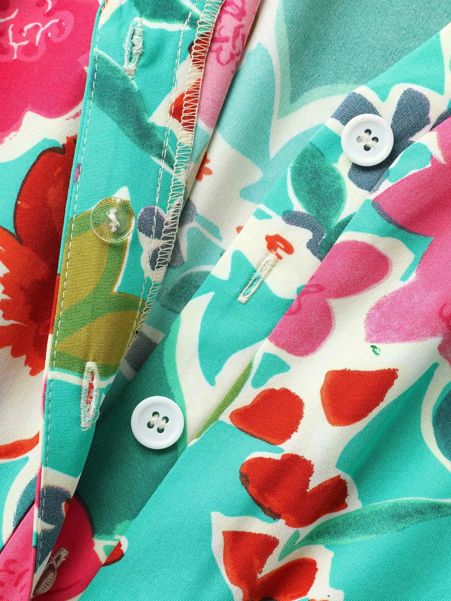 Sunkissed Floral Print Button Wide-Leg Jumpsuit sold by Bloomchic product image thumbnail 5