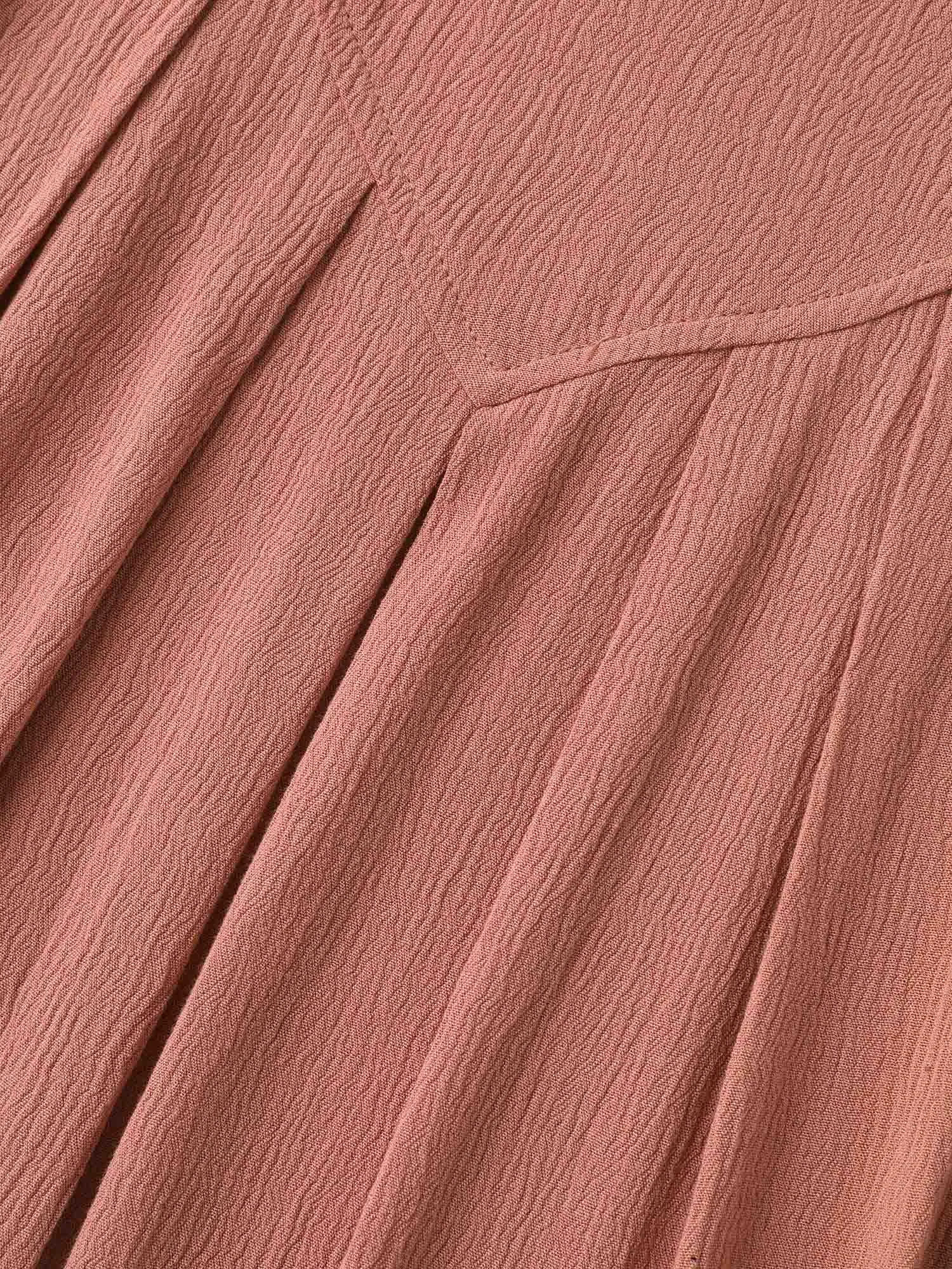 Hemp Cotton Pleated Sleeveless Plain Top sold by Bloomchic product image thumbnail 5