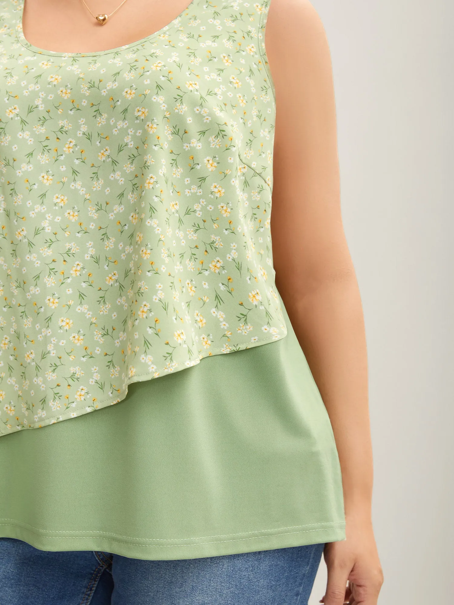 Spring Break Printed Layered Sleeveless Top sold by Bloomchic product image thumbnail 2