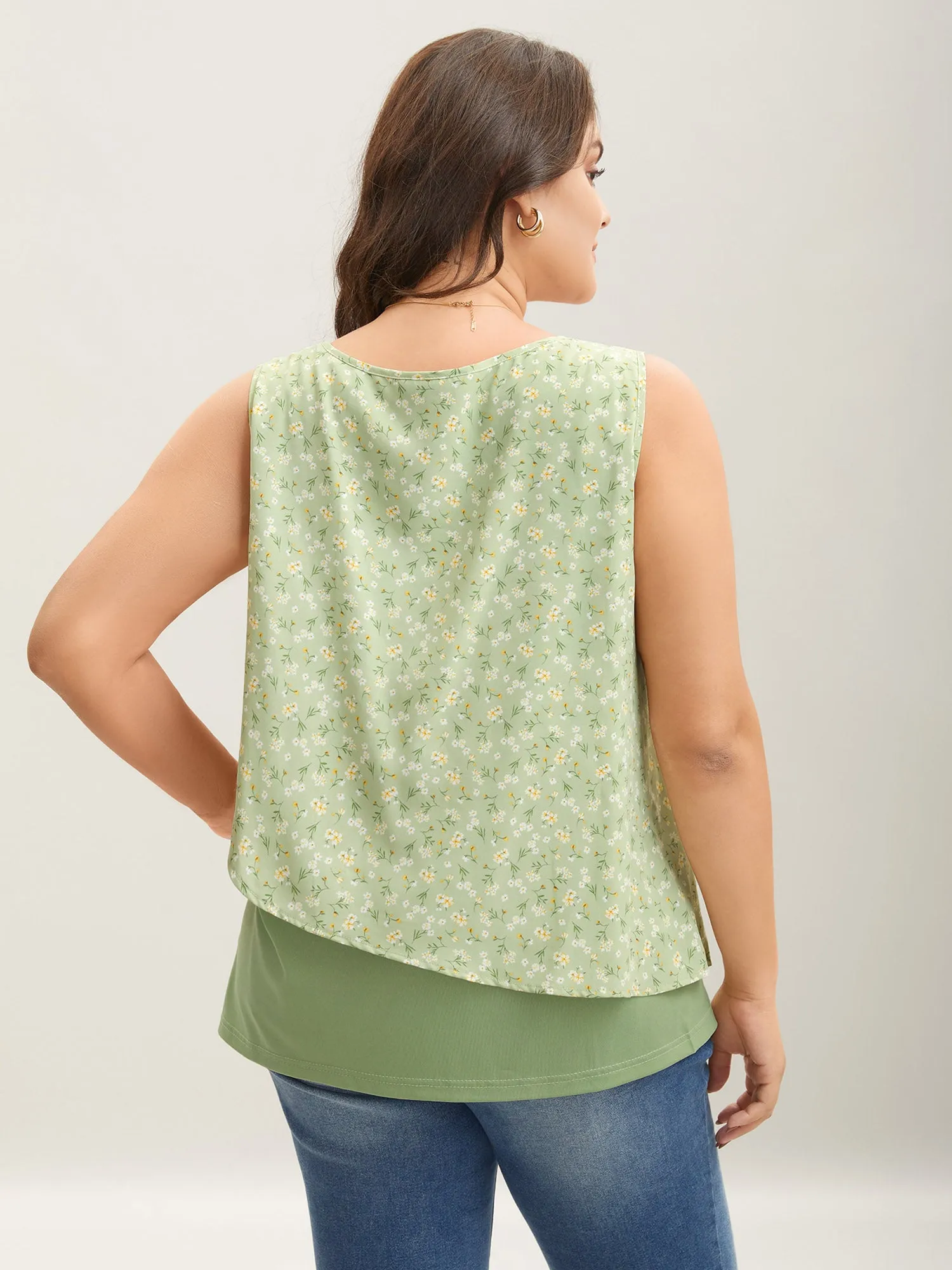 Spring Break Printed Layered Sleeveless Top sold by Bloomchic product image thumbnail 4