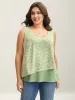 Spring Break Printed Layered Sleeveless Top sold by Bloomchic