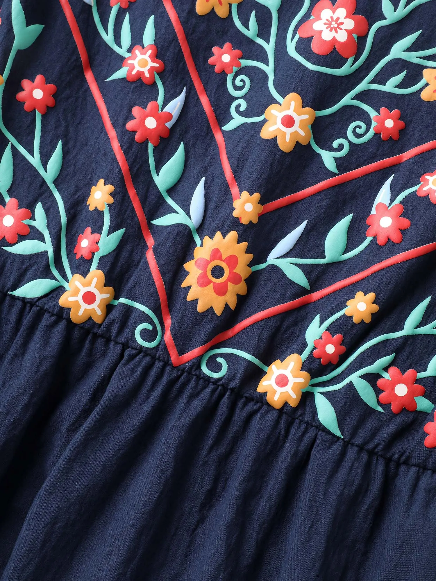 Imitation Embroidery Woven Sleeveless Midi Dress sold by Bloomchic product image thumbnail 5