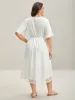 Textured Cut-Out Lace Tied Midi Dress sold by Bloomchic