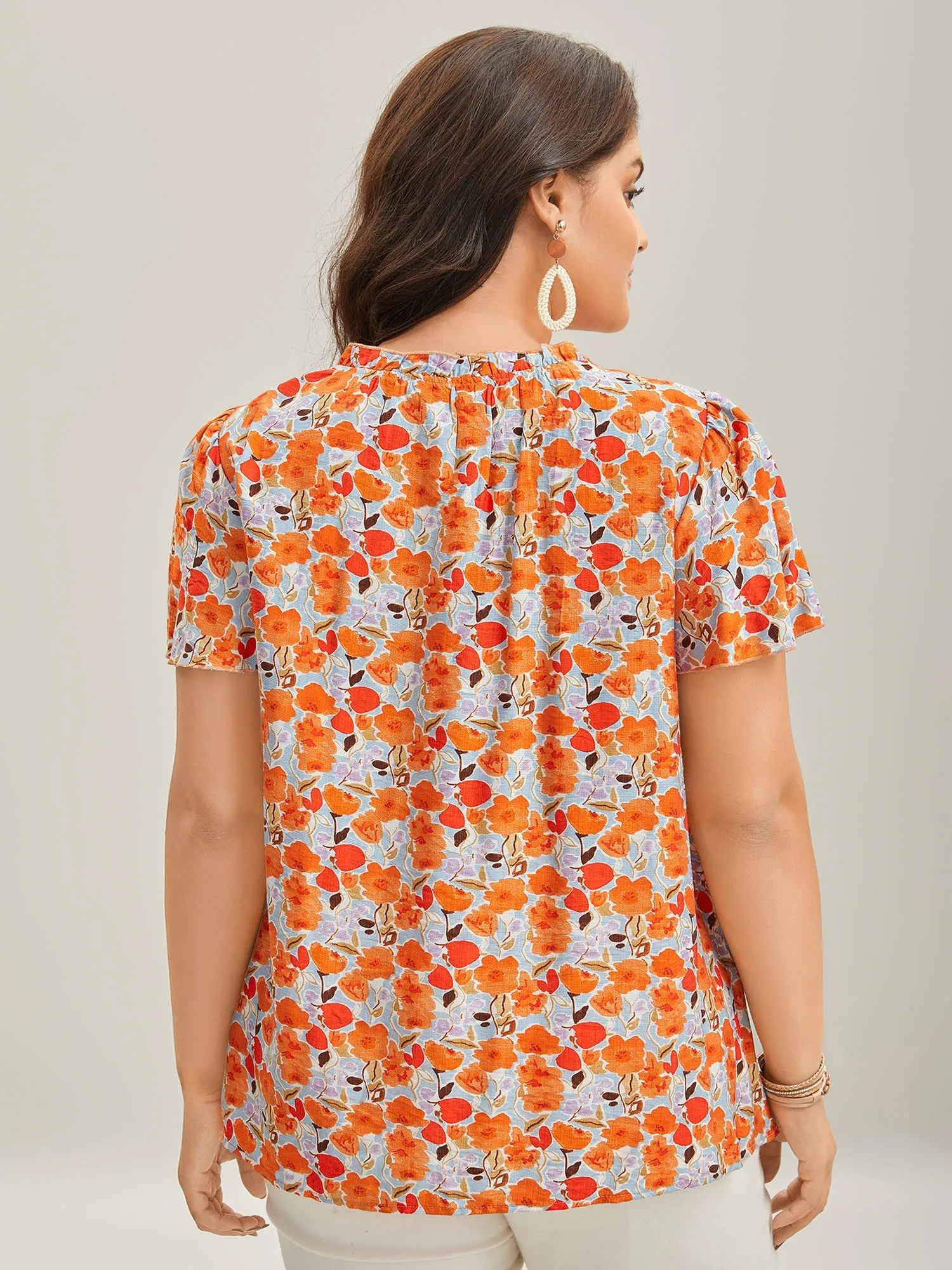 In Full Bloom Mock Neck Shirt sold by Bloomchic product image thumbnail 4