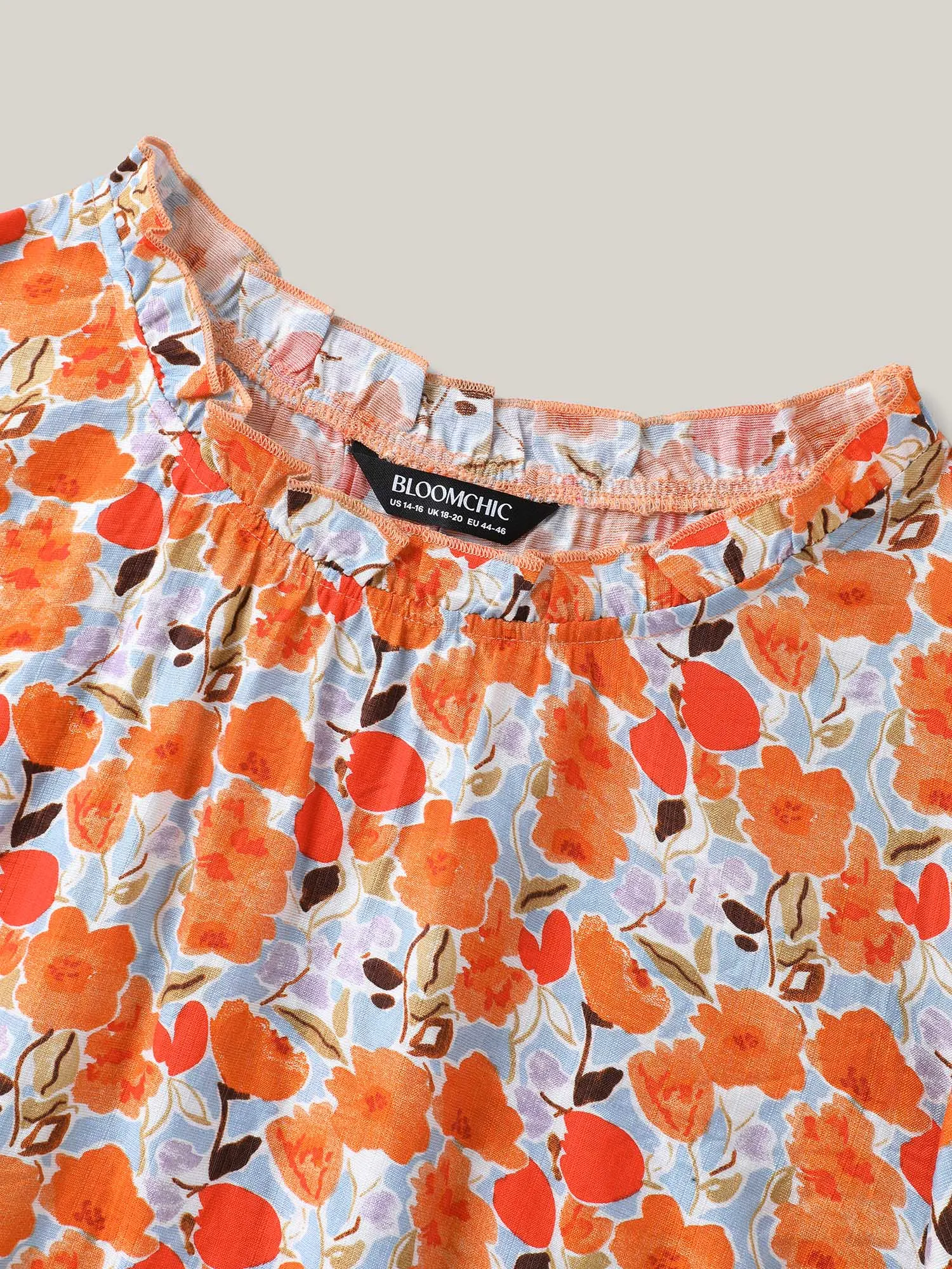 In Full Bloom Mock Neck Shirt sold by Bloomchic product image thumbnail 5