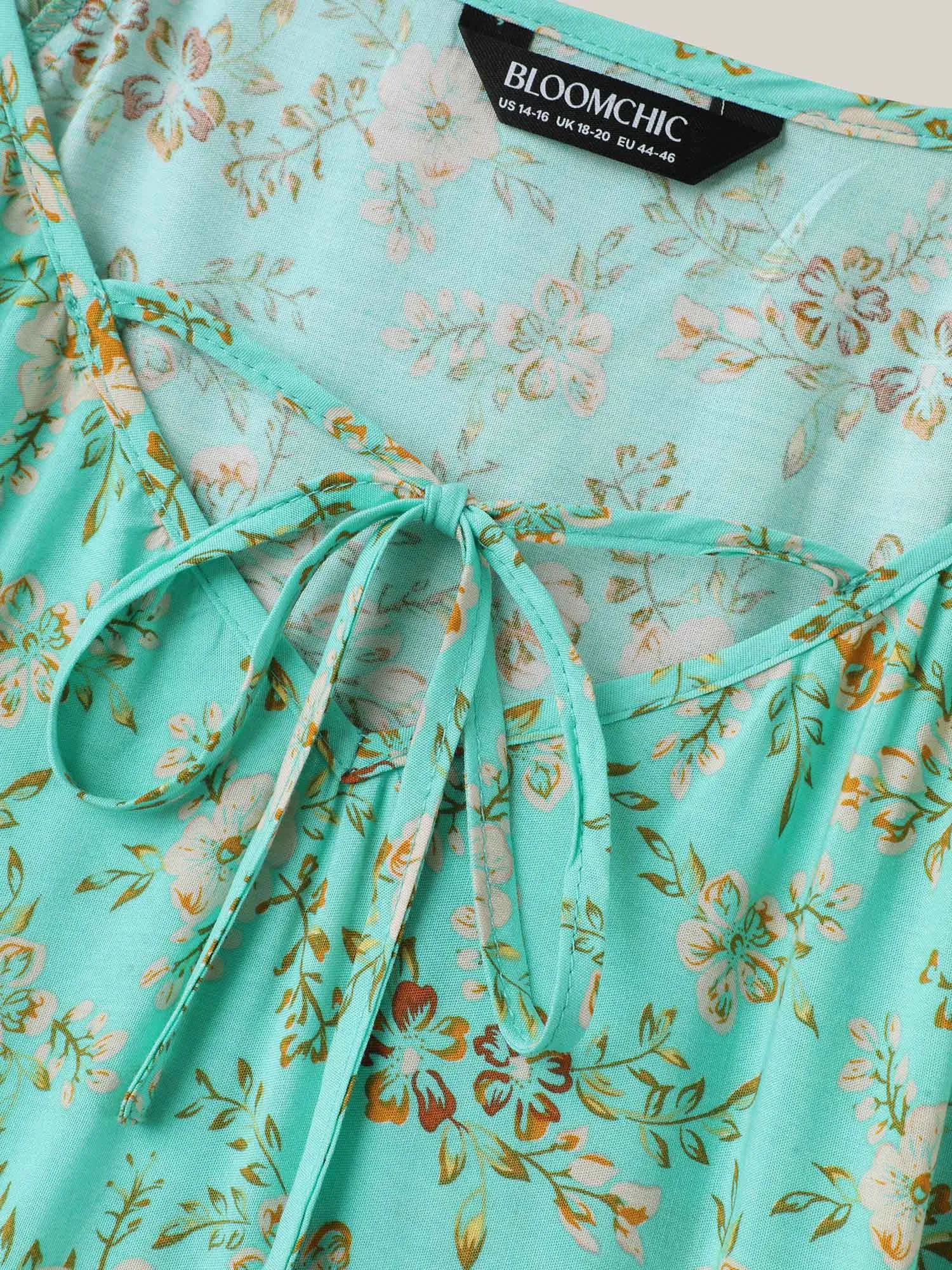 Boho Print Neck Ties Relaxed Fit Shirt sold by Bloomchic product image thumbnail 5