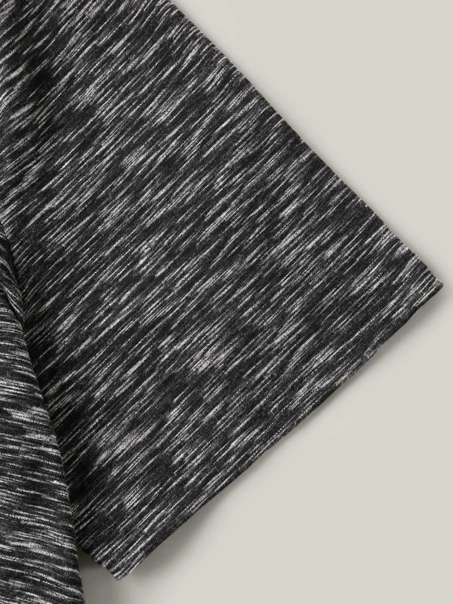 Heathered Crew Neck Relaxed T-Shirt sold by Bloomchic product image thumbnail 5