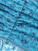 Tropical Blues Cinched Cami Midi Dress sold by Bloomchic