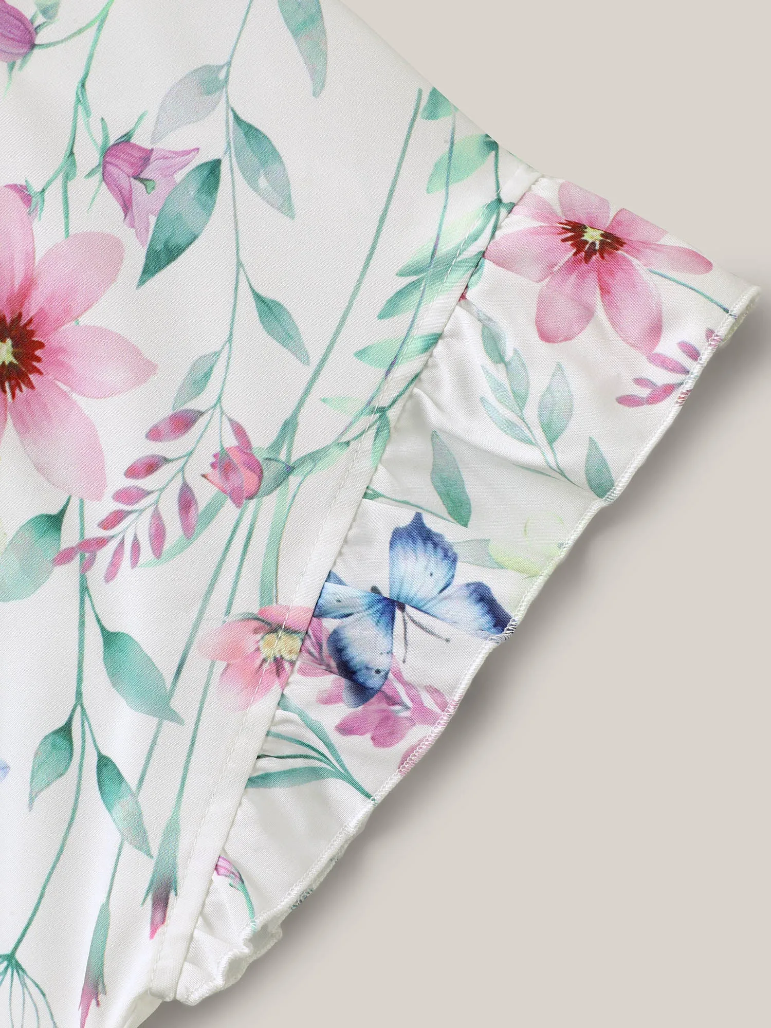 Floral Bodice Round Neck Flared Blouse sold by Bloomchic product image thumbnail 5