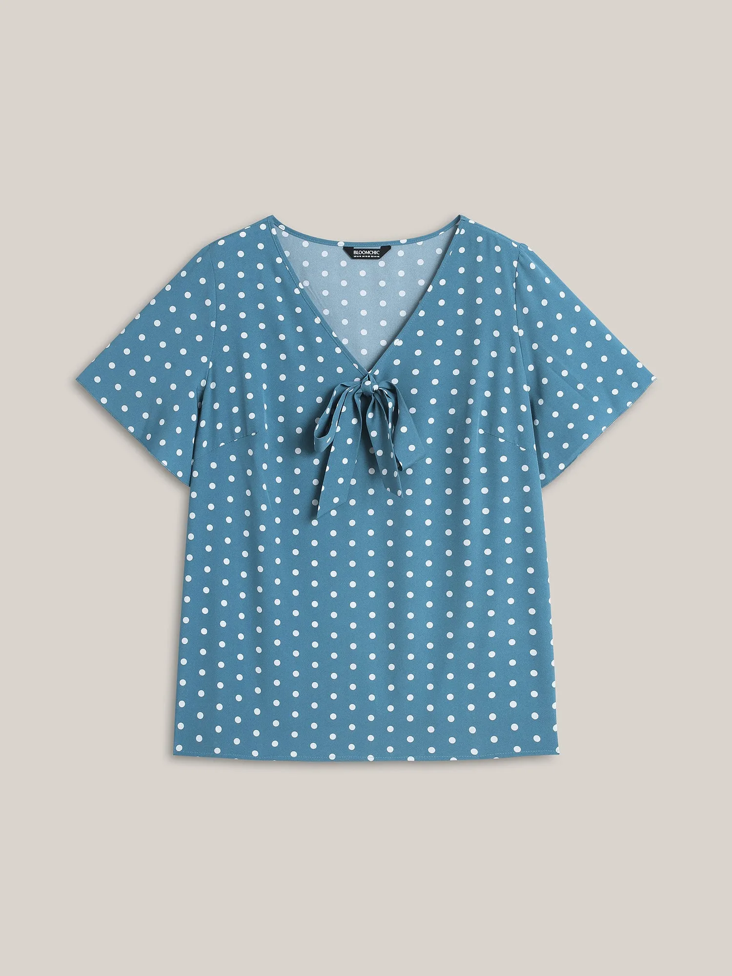 Polar Print Neck Tie A-Line Blouse sold by Bloomchic product image thumbnail 5