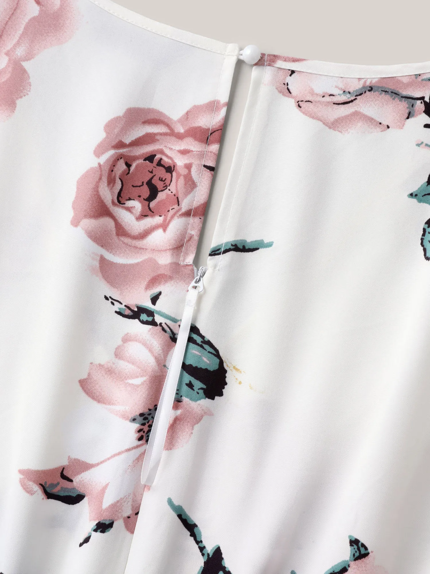 Floral Print Belted Pockets Spliced Jumpsuit sold by Bloomchic product image thumbnail 5