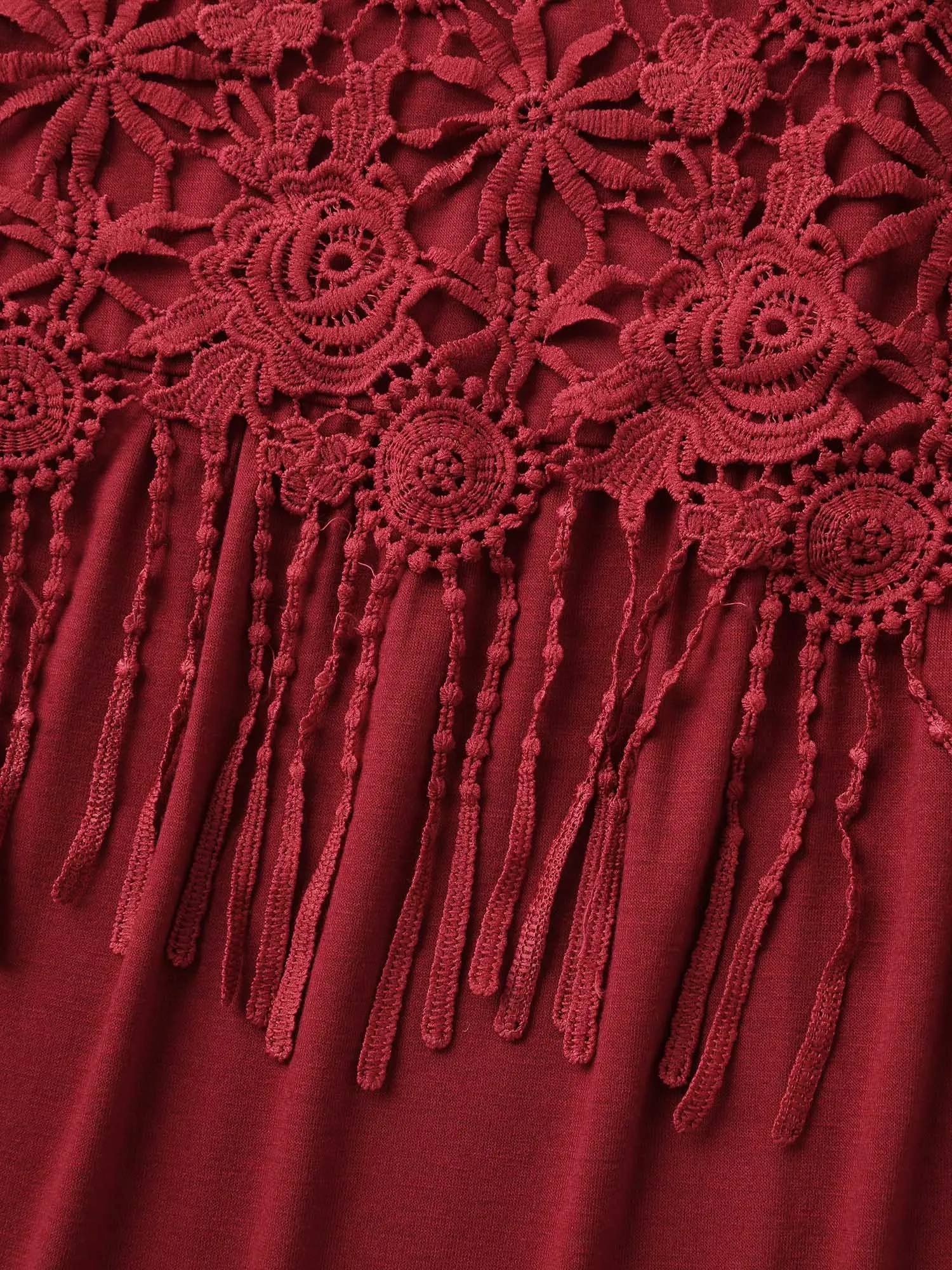Lace Spliced Stretchy Sleeveless Top sold by Bloomchic product image thumbnail 5