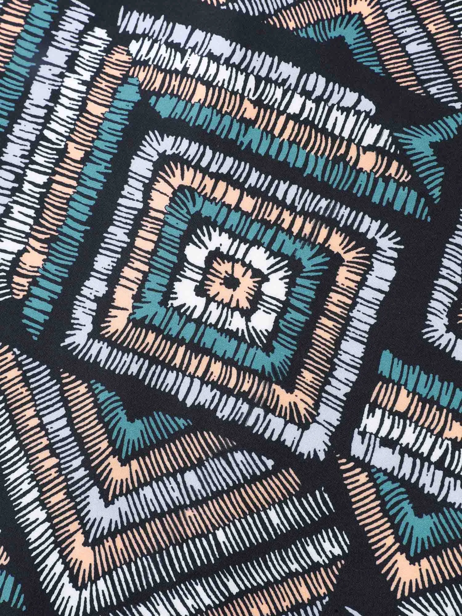 Geometric Print V-Neck Relaxed Fit Blouse sold by Bloomchic product image thumbnail 5
