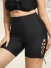 Cross-Ties Cut-Out Sculpting Swim Bottoms sold by Bloomchic