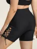 Cross-Ties Cut-Out Sculpting Swim Bottoms sold by Bloomchic