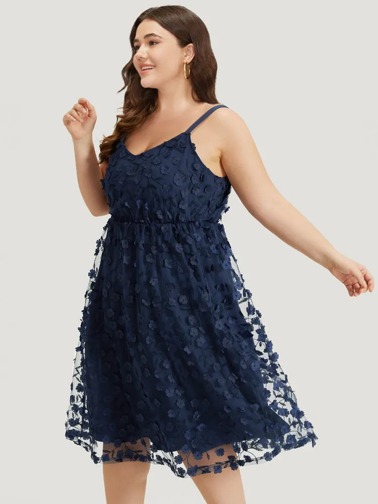 Floral Print Elastic Waist Pocket Cami Dress sold by Bloomchic product image thumbnail 2