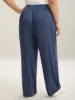Button Front Pleated Comfy Fit Pants sold by Bloomchic