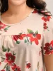Dreamy Floral Print Flowy Pleated T-Shirt sold by Bloomchic