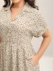Polka Dot Print Shirt Collar Midi Dress sold by Bloomchic
