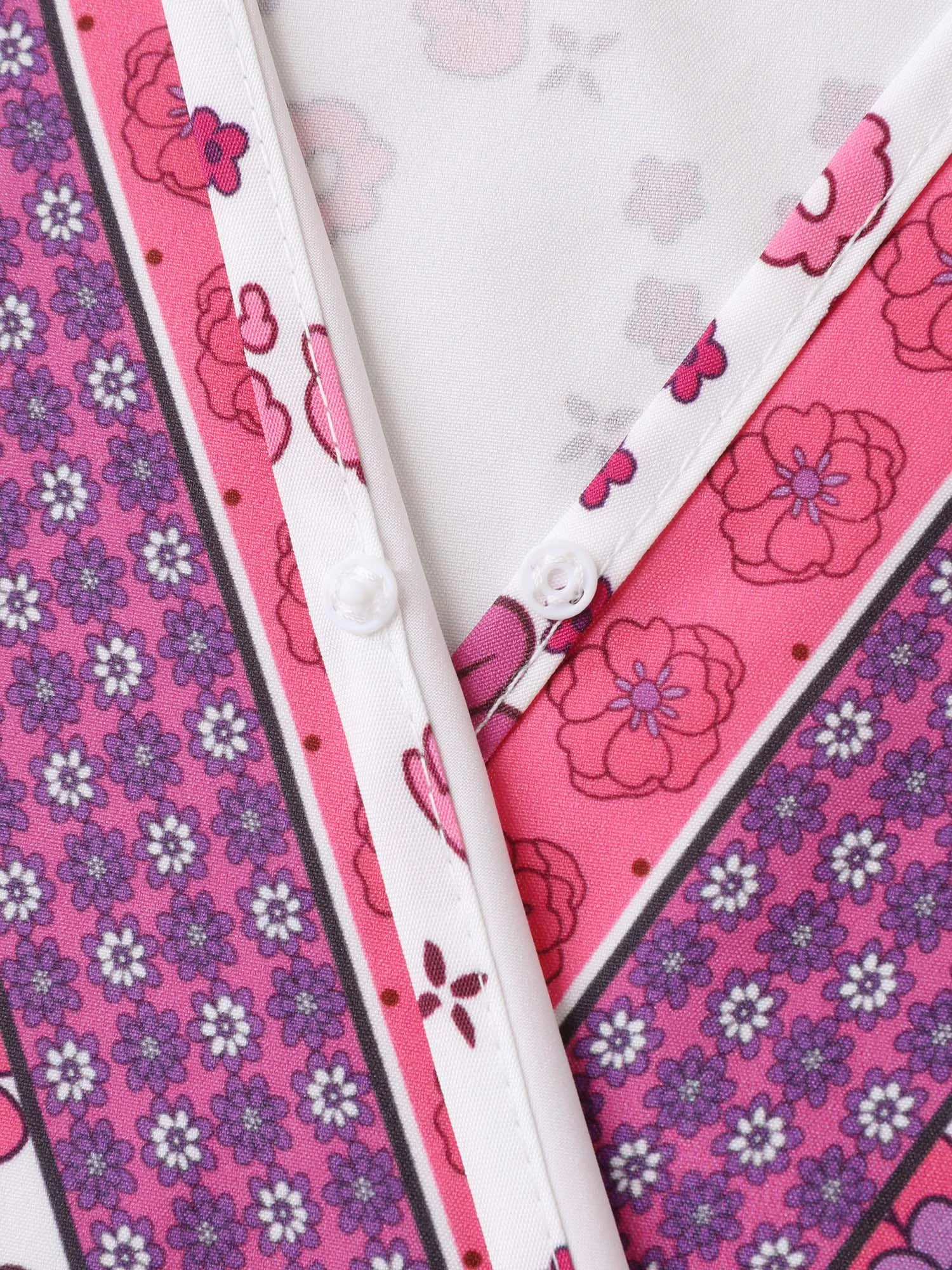 Spring Floral Printed Surplice Neck Midi Dress sold by Bloomchic product image thumbnail 5