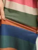Stretchy Multi-Color Stripes Pockets Midi Dress sold by Bloomchic