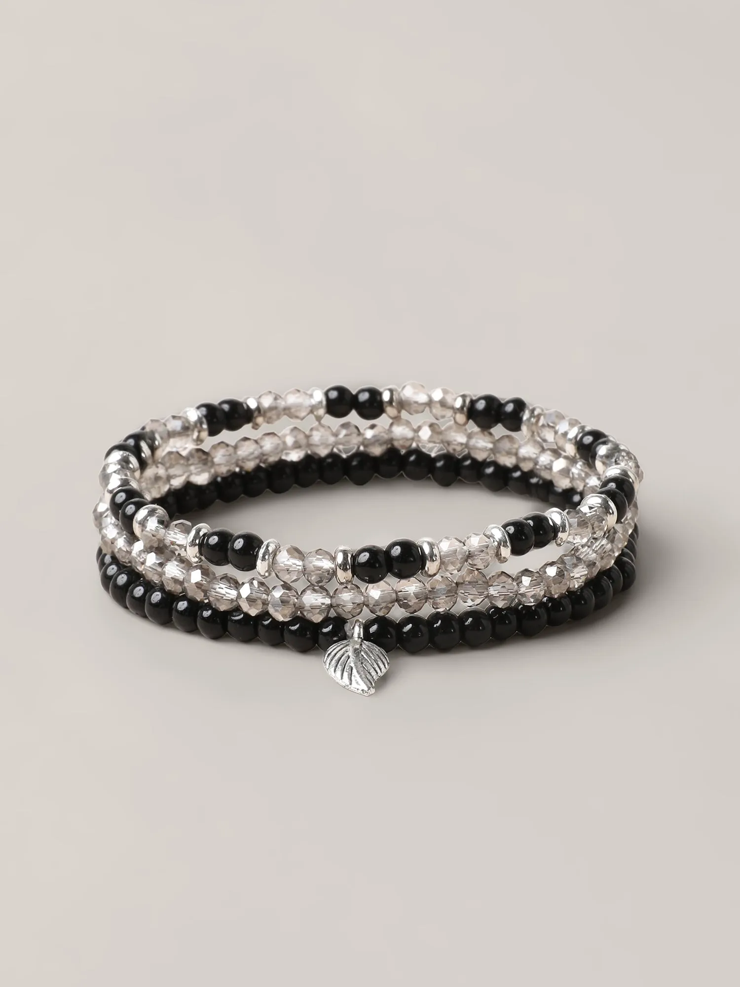 Stacked Leaf Beaded Vacation Bracelet sold by Bloomchic