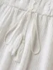 Textured Lace Waist-Tie Midi Dress sold by Bloomchic
