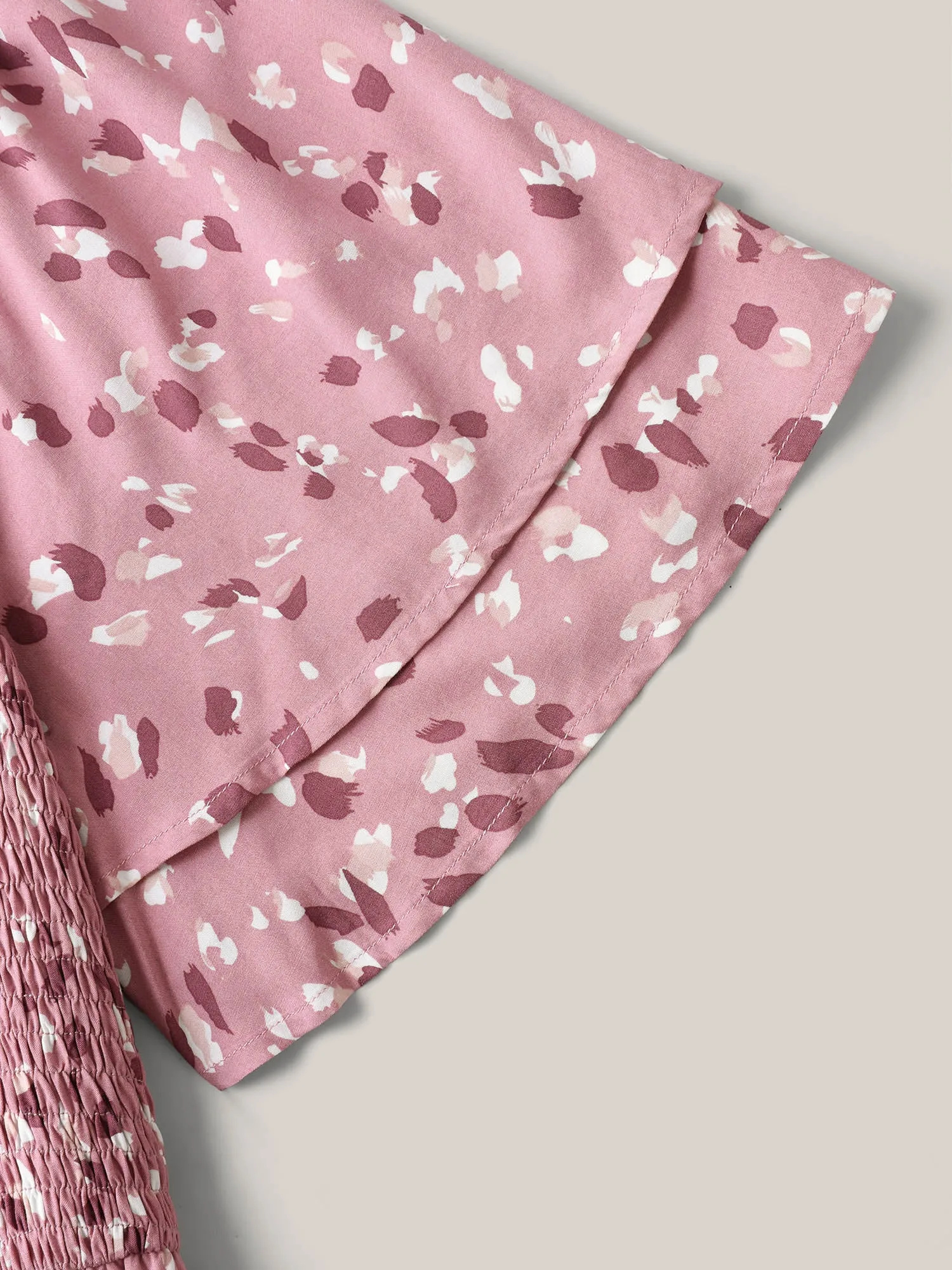 Floral Print Shirred Pockets Midi Dress sold by Bloomchic product image thumbnail 5