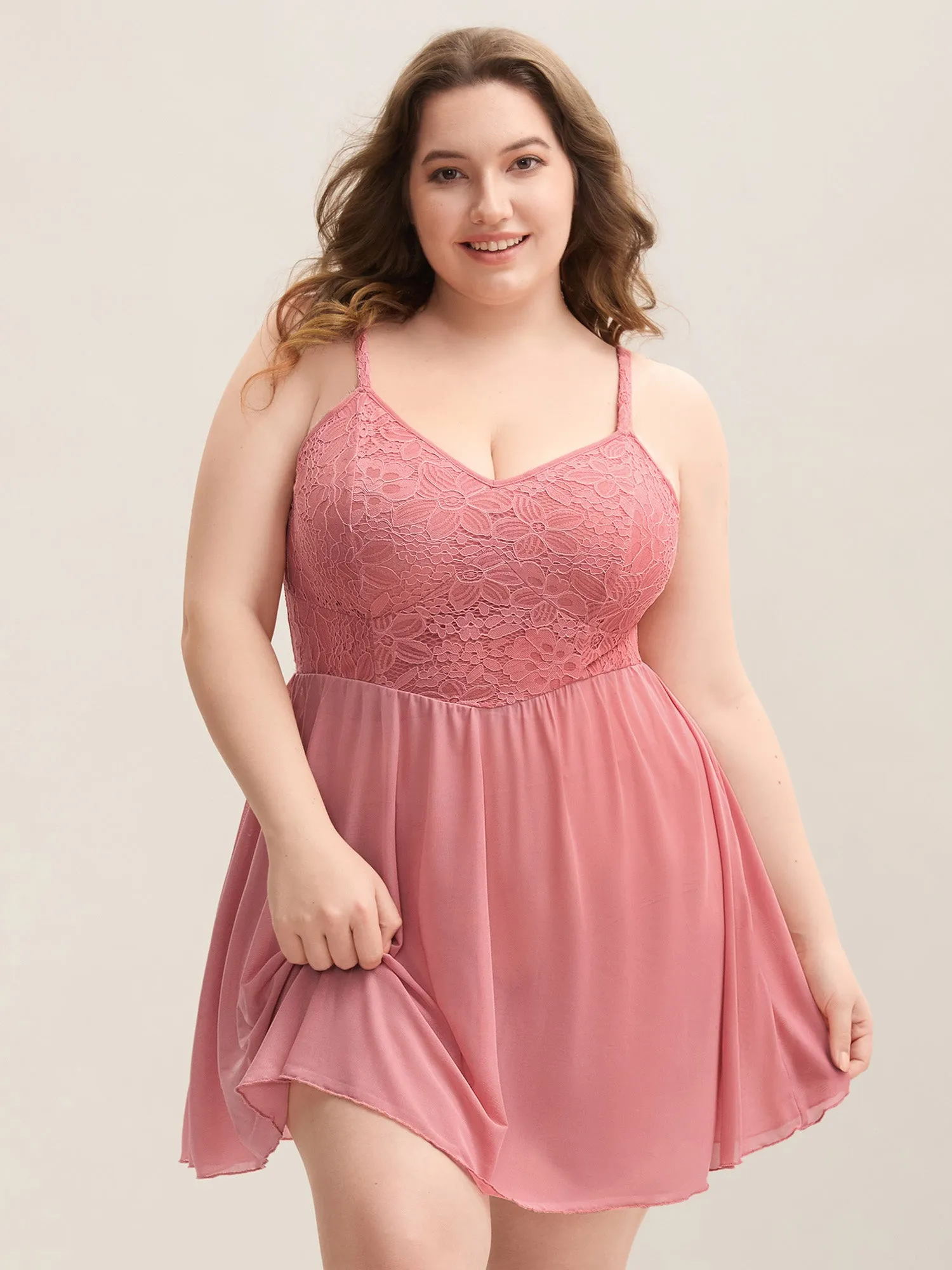 Sweet Lace Adjustable Sheer Sleep Dress sold by Bloomchic