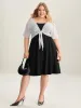 Two-Piece Knotted Pockets Midi Dress sold by Bloomchic