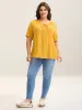 Pure Cotton Lace Placket Tied Blouse sold by Bloomchic