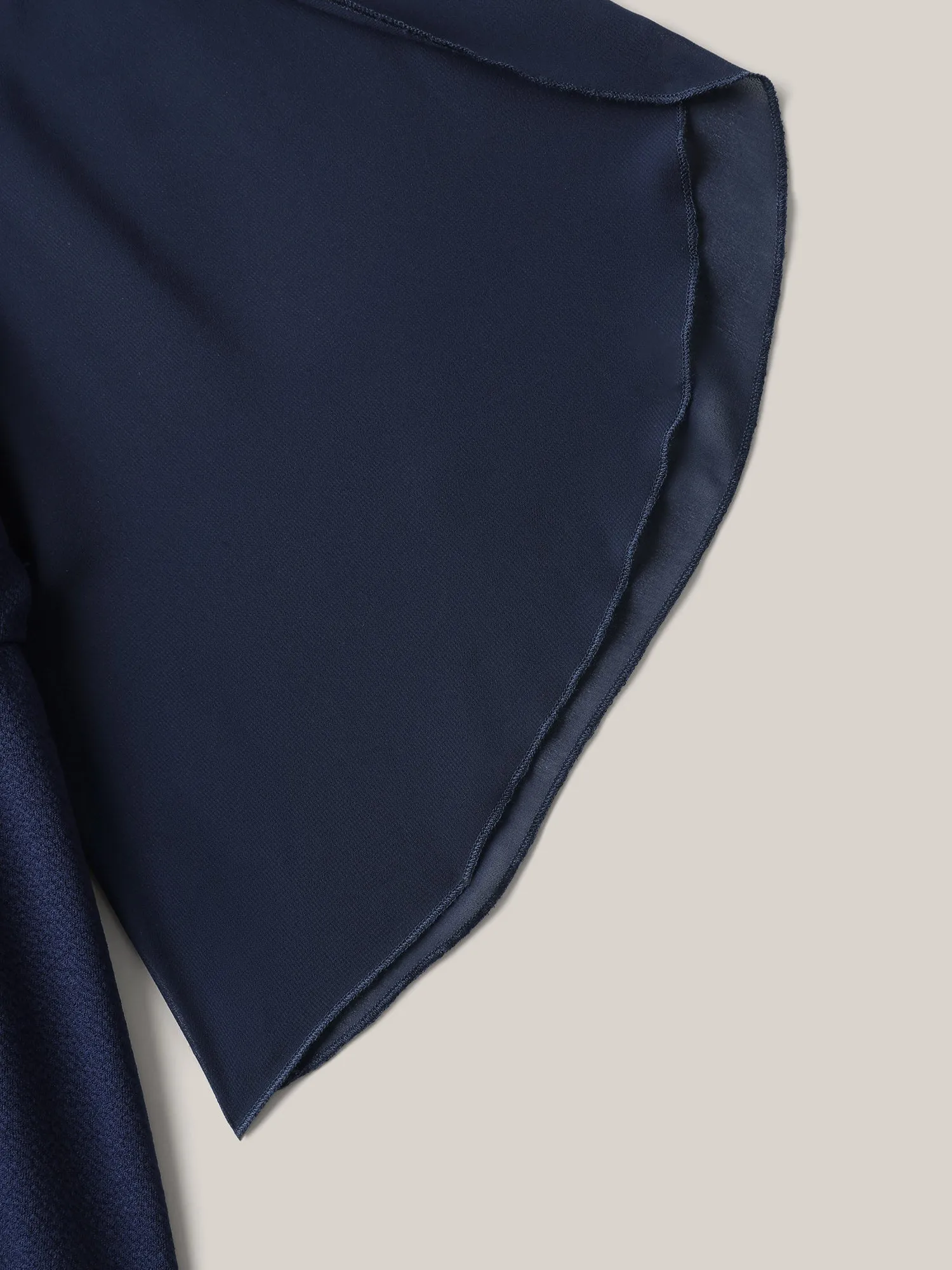 Textured Sheer Petal Sleeve Plain Top sold by Bloomchic product image thumbnail 5