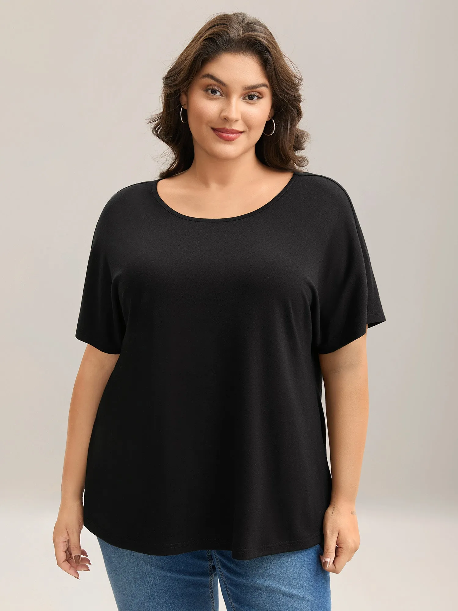 Backless Knotted Plain T-Shirt sold by Bloomchic product image thumbnail 2