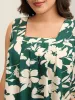 Silhouette Flower Print Tank Top sold by Bloomchic