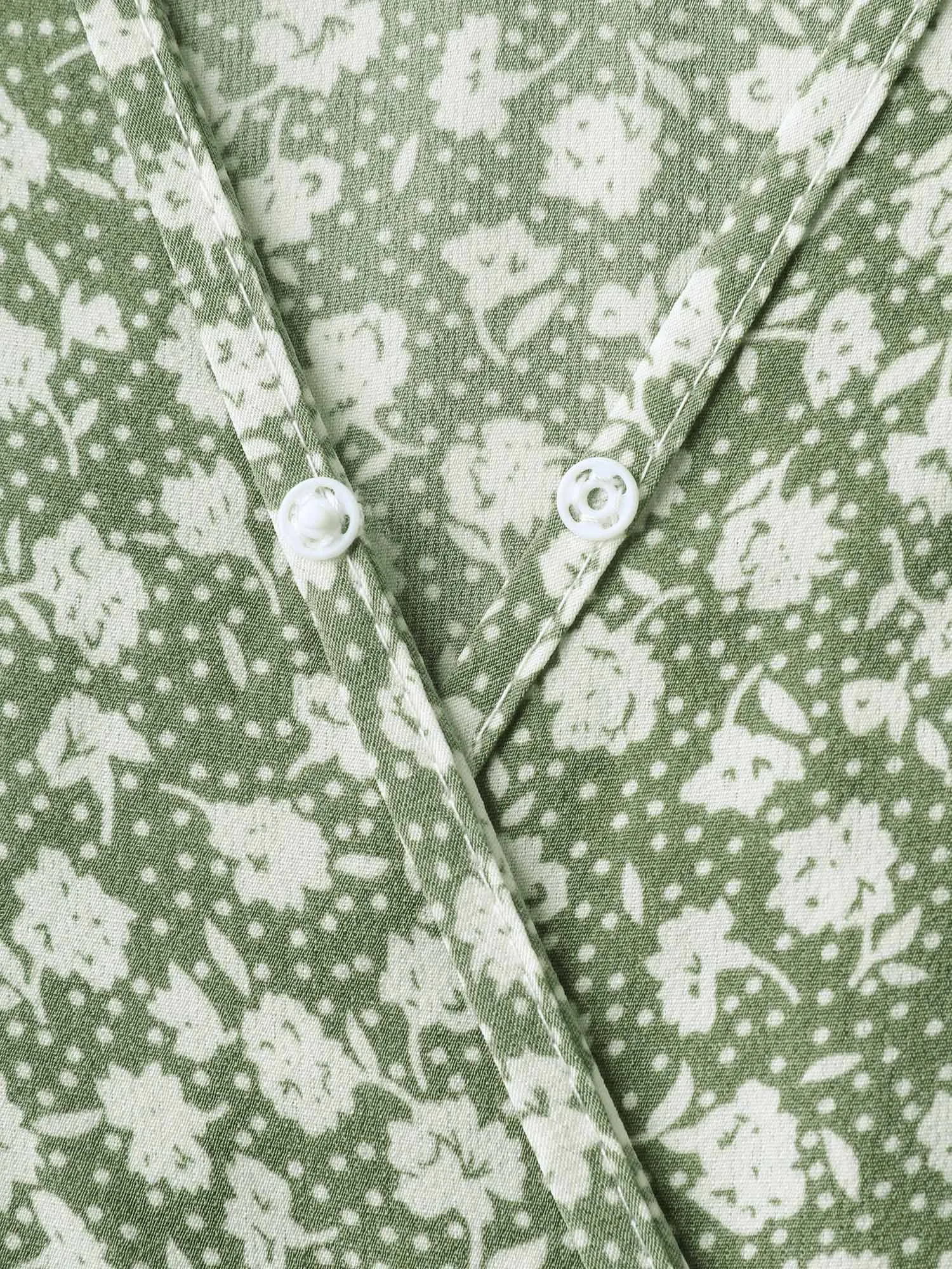 Ditsy Floral Print Flared Sleeve Midi Dress sold by Bloomchic product image thumbnail 5