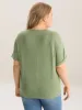 Bamboo Fabric Lace Trim Flowy T-Shirt sold by Bloomchic