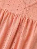 Eyelet Trim Ruffled Sleeve Knit Top sold by Bloomchic