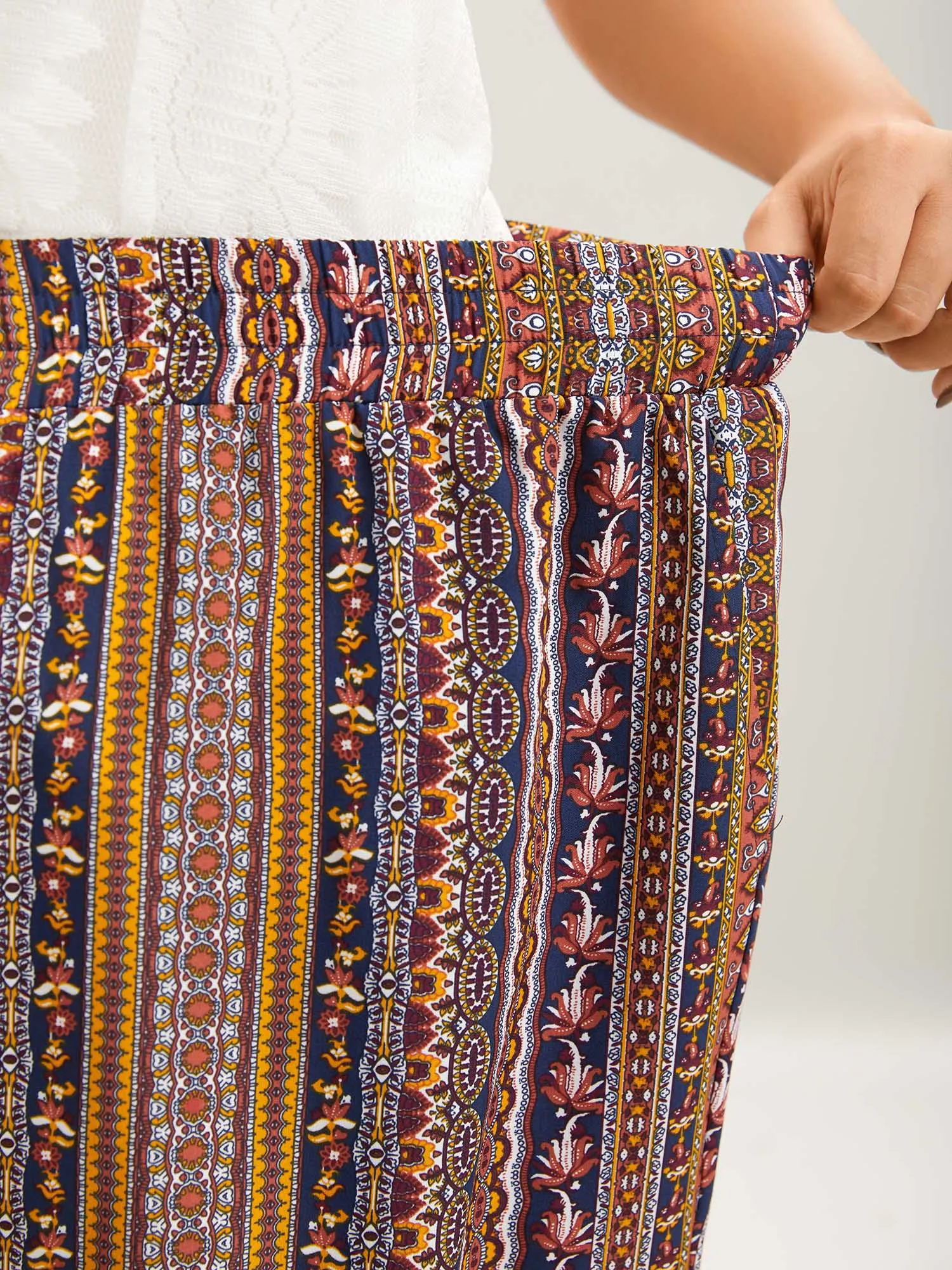 Boho Striped Split Jogger Pants sold by Bloomchic product image thumbnail 2