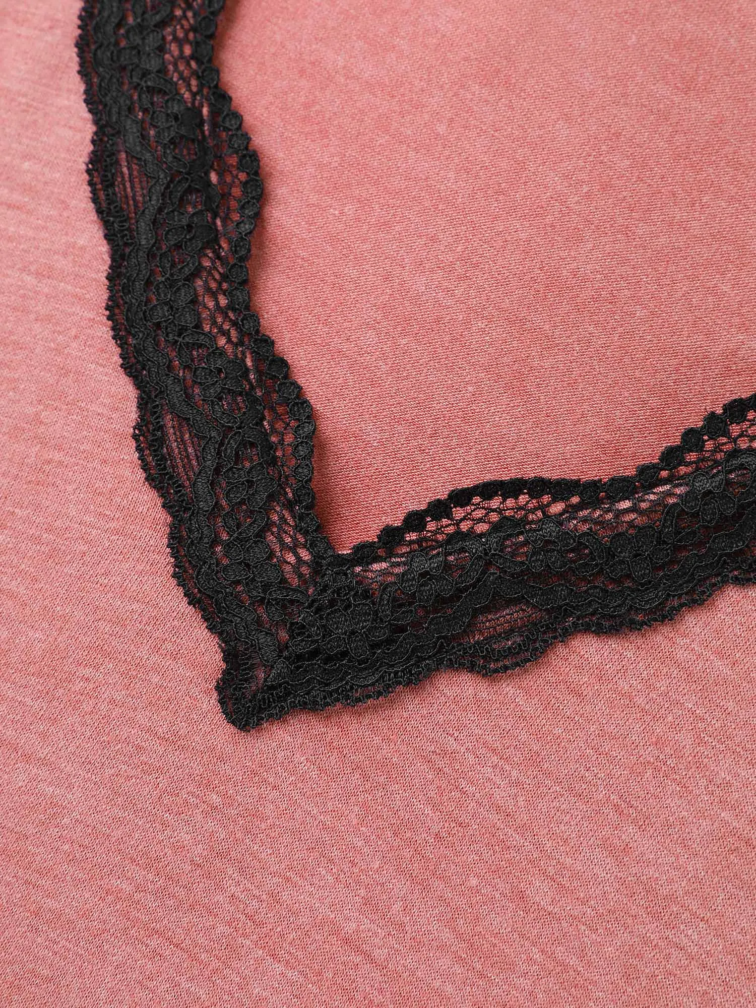 Stretchy Color Contrast V-Neck Midi Dress sold by Bloomchic product image thumbnail 5